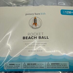 NWT - Pottery Barn Kids Colorful Rocket Beach Ball